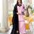 Light-pink embroidered organza stitched straight cut kurta farshi salwar dupatta readymade suits