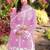 Light-pink hand embroidery modal satin stitched straight cut kurta kalidar palazzo dupatta readymade suits