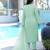 Light-green embroidered modal satin stitched straight cut kurta pants dupatta readymade suits
