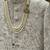 Ivory floral embroidered silk jacquard sherwani with mandarin collar for weddings and festive occasions