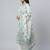 Women white cotton printed kurta pant dupatta set with hand work