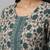 Women green cotton printed kurta pant dupatta set with hand work