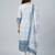 Women white cotton printed kurta pant dupatta set