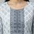 Women white cotton printed kurta pant dupatta set