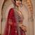 Sensational Red Thread Work Silk Bridal Lehenga Choli With Double Dupatta