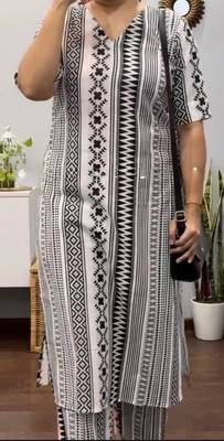 Straight rayon printed kurta with pant for women and girls 3