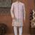 peach perple  classic sherwani set with daman flower booti computer amrodery work with less work, & fancy botton