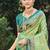 light pista green soft silk woven work traditional saree
