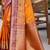 mustard orange soft silk woven work traditional saree