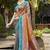 copper brown soft silk woven work traditional saree