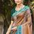 copper brown soft silk woven work traditional saree