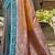 copper brown soft silk woven work traditional saree