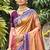 copper gold soft silk woven work traditional saree