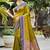 olive green soft silk woven work traditional saree