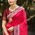 ruby pink soft silk woven work traditional saree