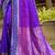 violet soft silk woven work traditional sari