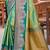 parrot green soft silk woven work traditional saree