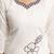 White Chanderi Cotton Embroidery Work Kurta Pant with Dupatta Set 