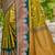olive green soft silk woven work traditional saree