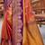 copper gold soft silk woven work traditional saree