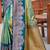 sea green soft silk woven work traditional saree