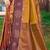 golden brown soft silk woven work traditional saree