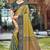 olive green soft silk woven work traditional saree