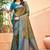 olive green soft silk woven work traditional saree