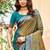 olive green soft silk woven work traditional saree