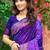 violet purple soft silk woven work traditional saree