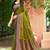 olive green soft silk woven work traditional saree