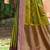 olive green soft silk woven work traditional saree