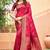 rani pink soft silk woven work traditional saree