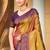 golden soft silk woven work traditional saree