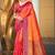 rani pink soft silk woven work traditional saree