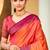 rani pink soft silk woven work traditional saree