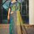 sea green soft silk woven work traditional saree