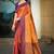 copper gold soft silk woven work traditional saree