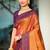 copper gold soft silk woven work traditional saree