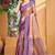 royal purple soft silk woven work traditional saree