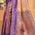 royal purple soft silk woven work traditional saree