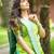 Parrot green women kanchi cotton v-neck kurta set | comfortable ethnic wear