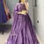 Purple Color Premium Beads Work Fendy Lehenga With Fully Unstitched Blouse
