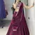 Wine Color Premium Beads Work Fendy Lehenga With Fully Unstitched Blouse