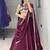 Wine Color Premium Beads Work Fendy Lehenga With Fully Unstitched Blouse