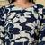 Navy blue floral printed kurti with straight pants – cotton co-ord set