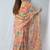 Mirchi fashion women’s floral print cotton blend saree with unstitched blouse piece – orange