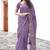 Mirchi fashion women’s bandhani print cotton blend saree with unstitched blouse piece – purple