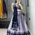 Purple Color Zari Weaving Work Kanchipuram Silk  Pattu Lehenga Choli With Unstitched Blouse