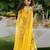 Yellow Embroidered Viscose Lehenga Set